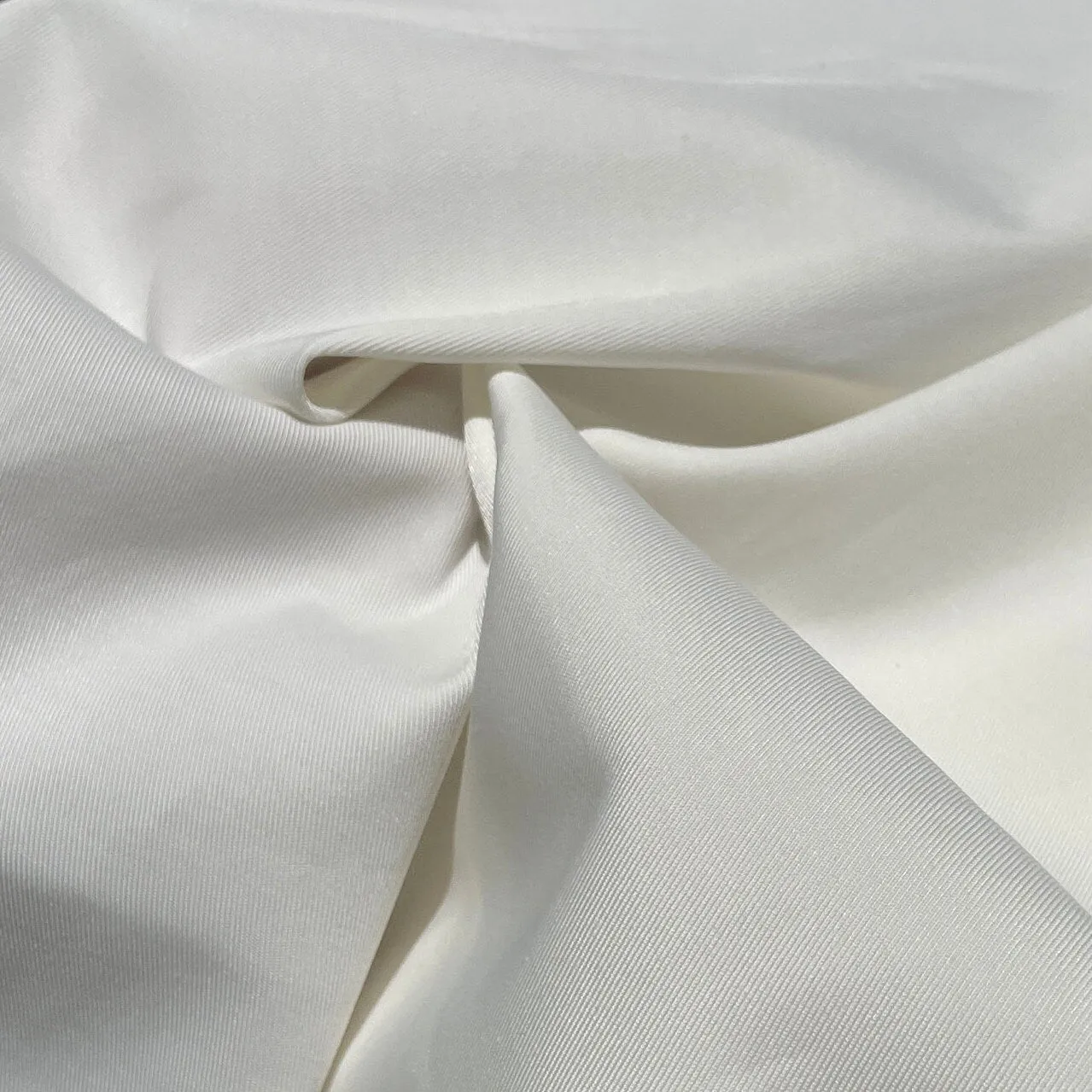 58" Rayon Stretch Gabardine with Spandex 8 OZ Off White Woven Fabric By the Yard