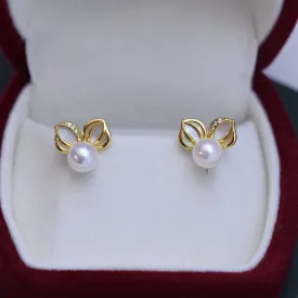 6-7mm Freshwater Pearl& Calista Earrings