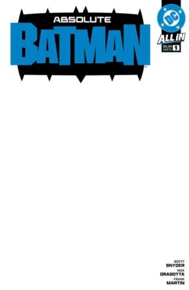 Absolute Batman #1 Cover I Blank Card Stock Variant *One per Customer*