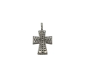 Antique Finish Ancient Cross Pendant (Silver)