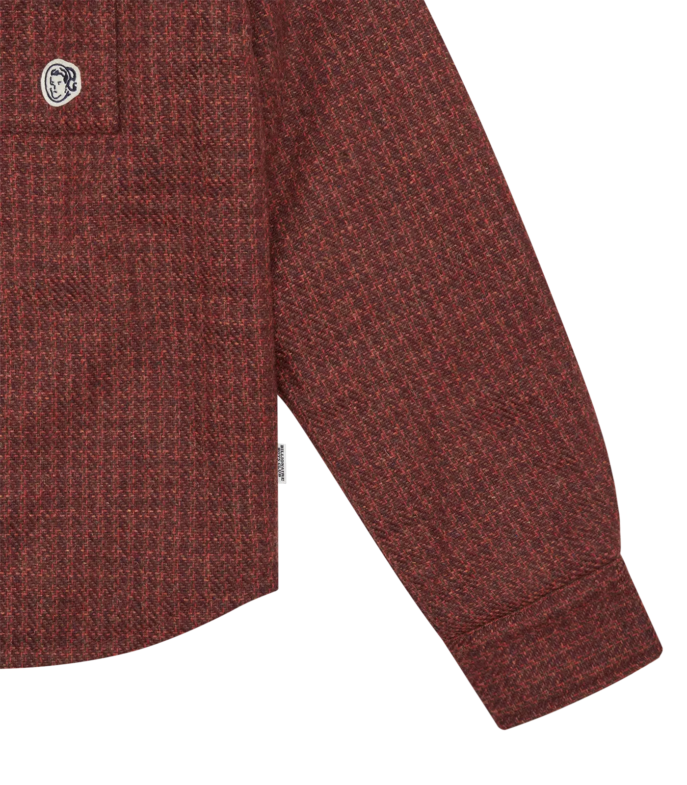 ARCH LOGO CHECK OVERSHIRT - BURGUNDY