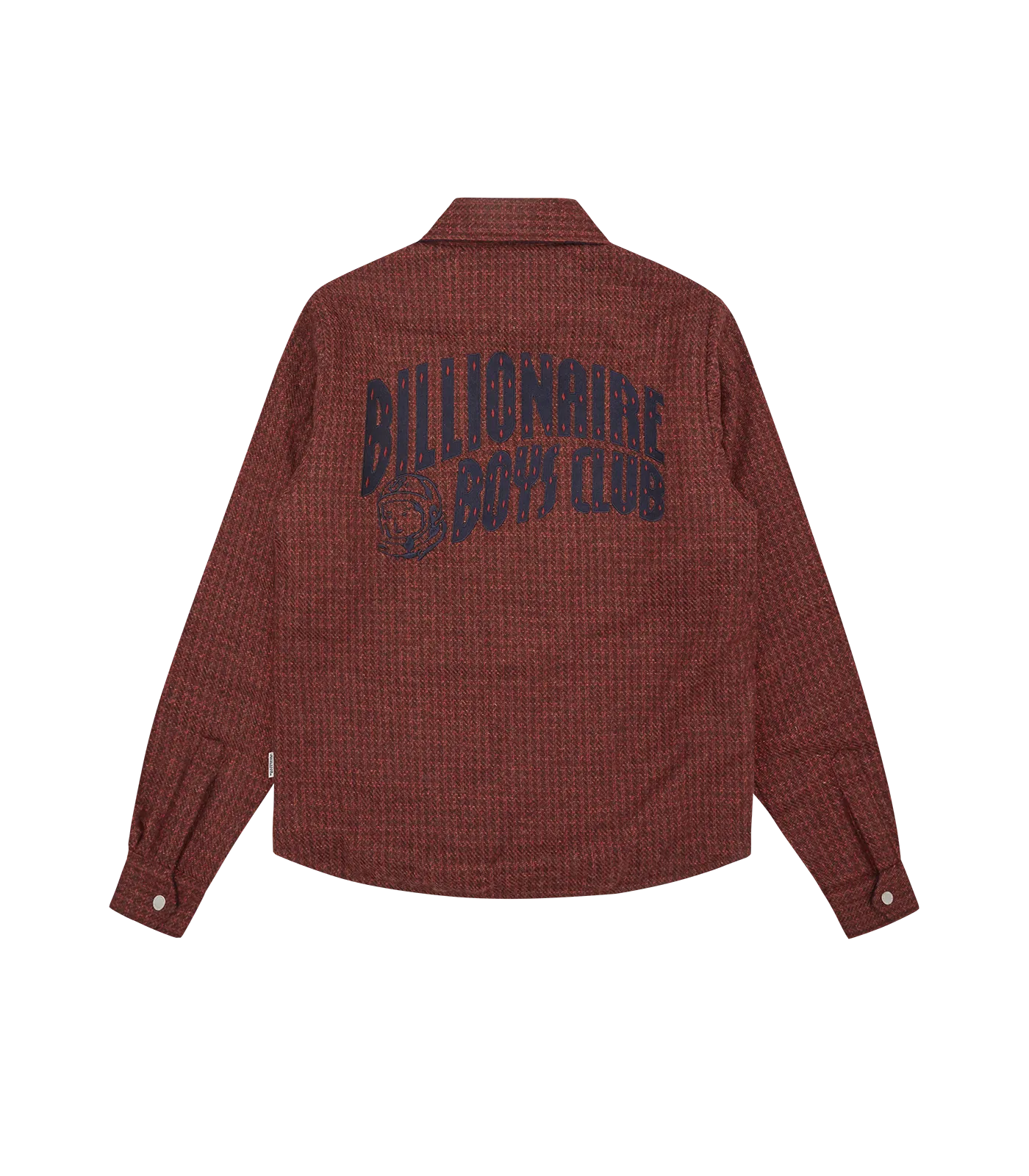 ARCH LOGO CHECK OVERSHIRT - BURGUNDY
