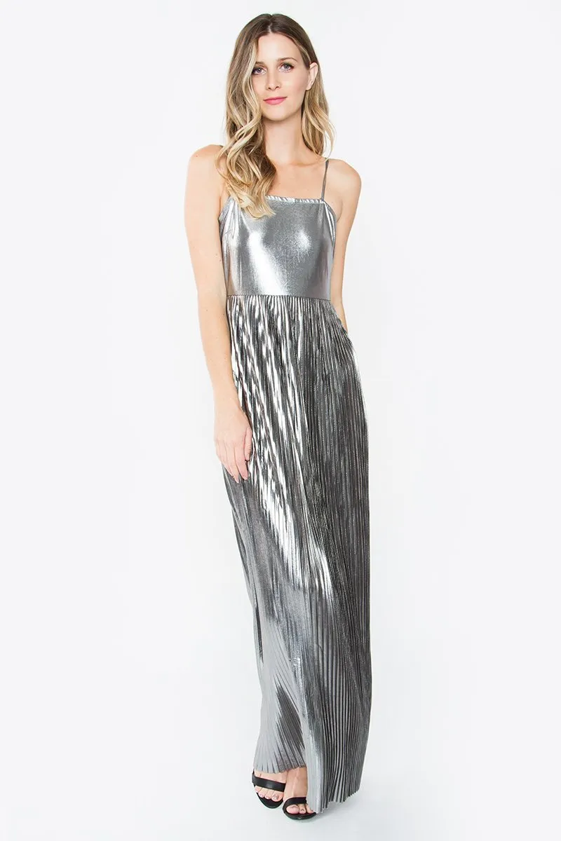 Astra Pleated Maxi Dress