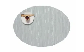 Bamboo Oval Placemat in Seaglass