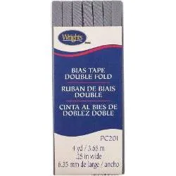 Bias Tape 1/4-inch Light Grey