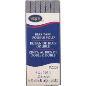 Bias Tape 1/4-inch Light Grey