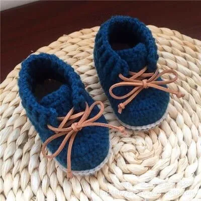 Boho white baby booties <3