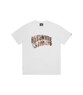 CAMO ARCH LOGO T-SHIRT - WHITE/ORANGE