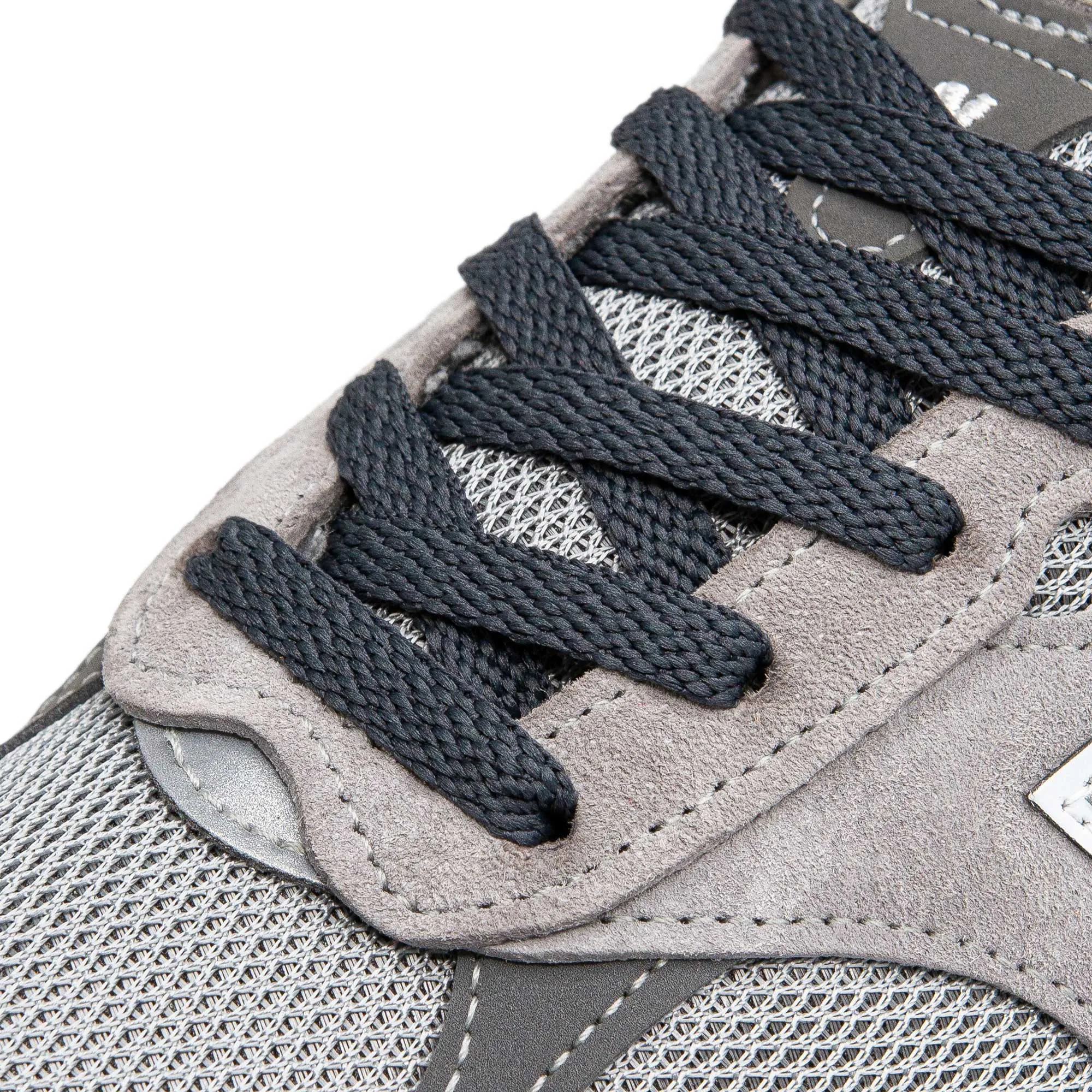 Charcoal Grey Flat Shoe Laces