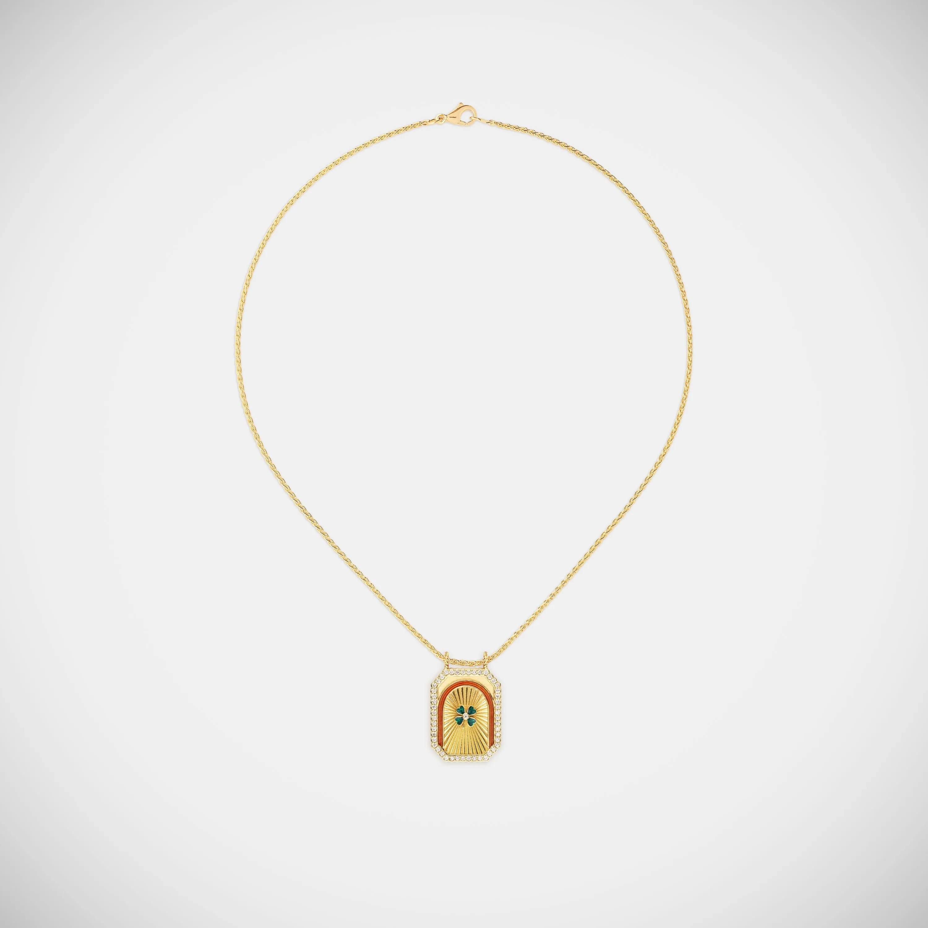 Clover mini scapular