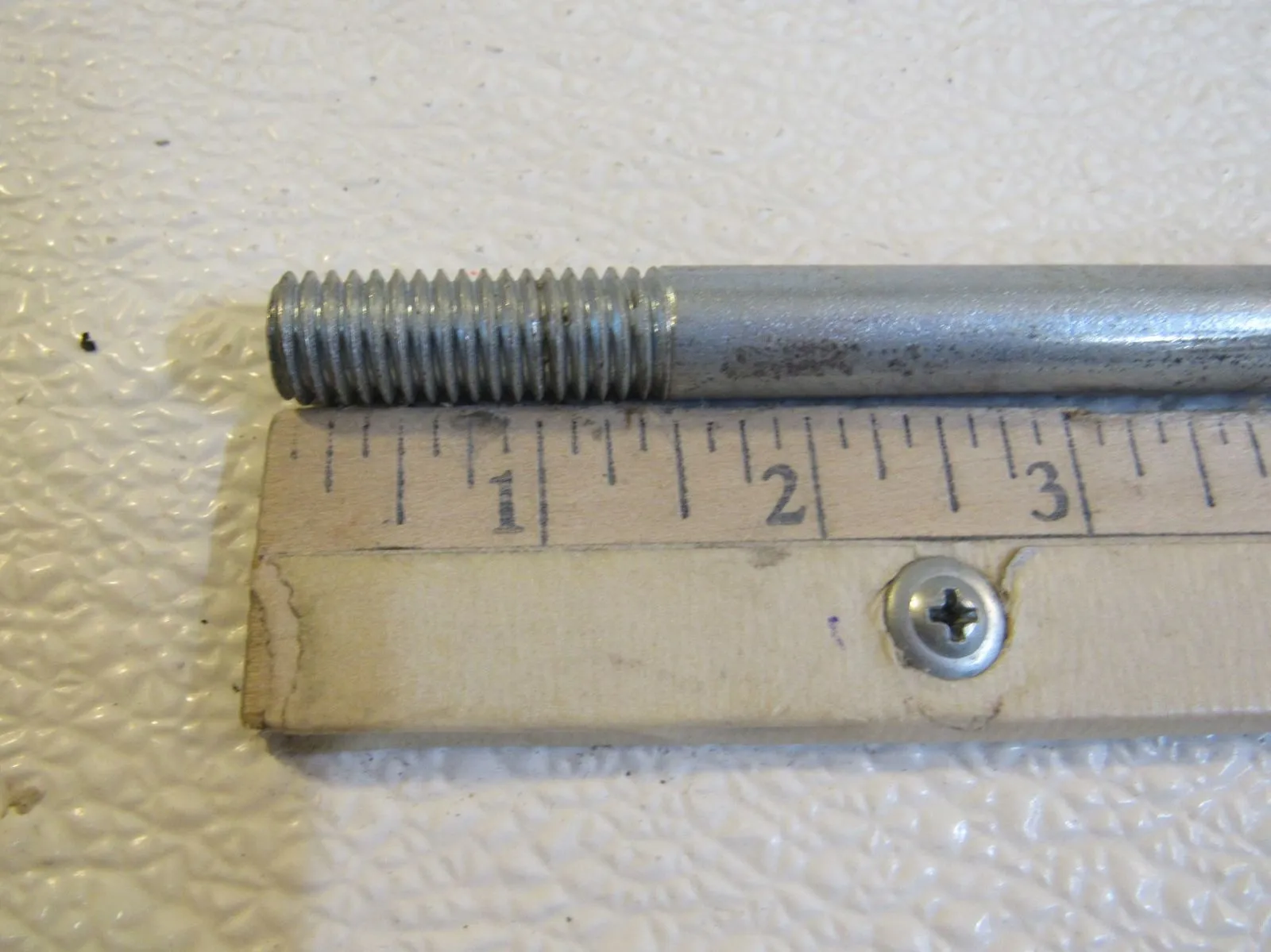 Commercial Threaded Rod 13-in x 5/8-in Silver Zinc -- Used