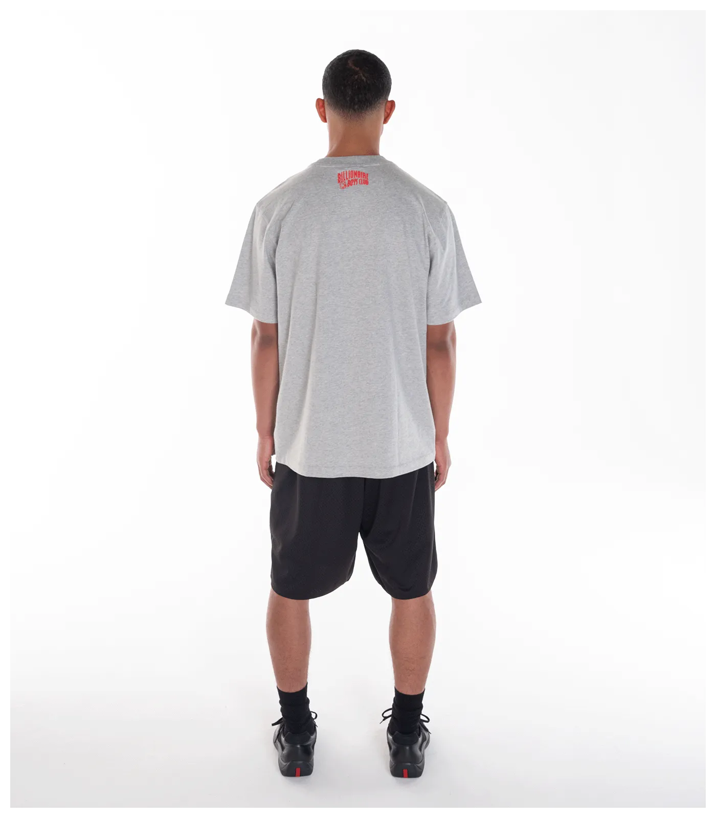 HEAT MAP HELMET LOGO T-SHIRT - HEATHER GREY