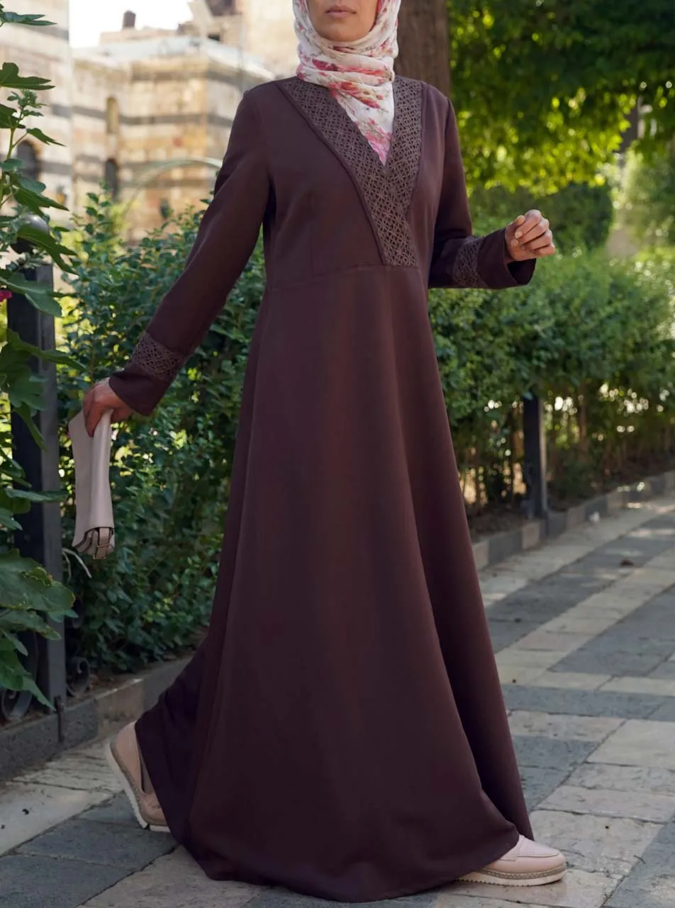 Lace and Trim Abaya