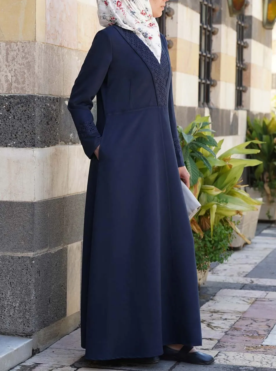 Lace and Trim Abaya