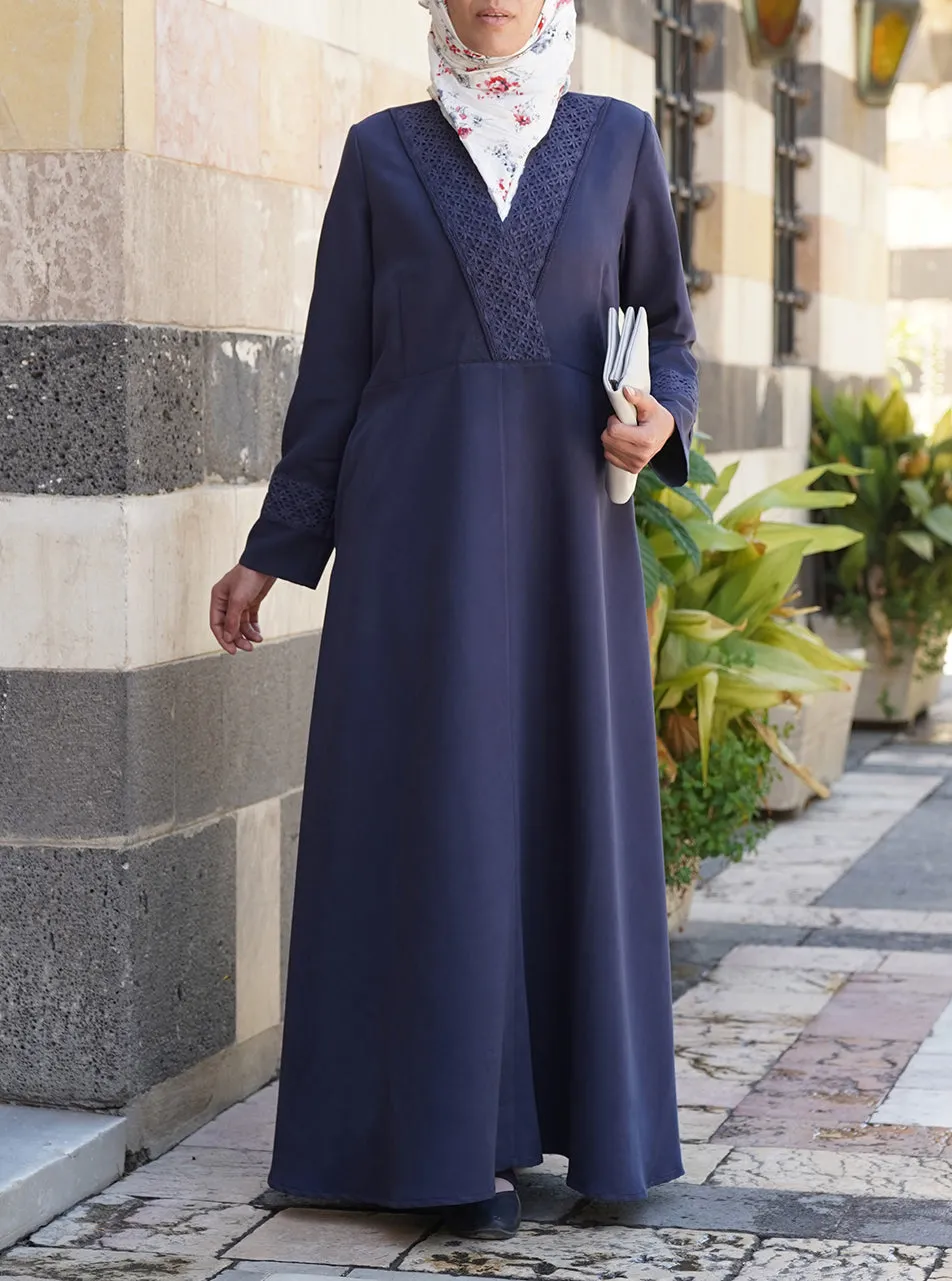 Lace and Trim Abaya