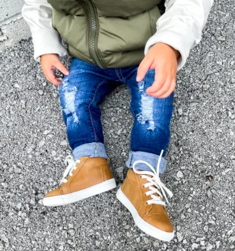 Little   Loved - High Tops in Camel