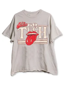 Livy Lu Texas Tech  Rolling Stones "Stoned" Thrifted T-Shirt