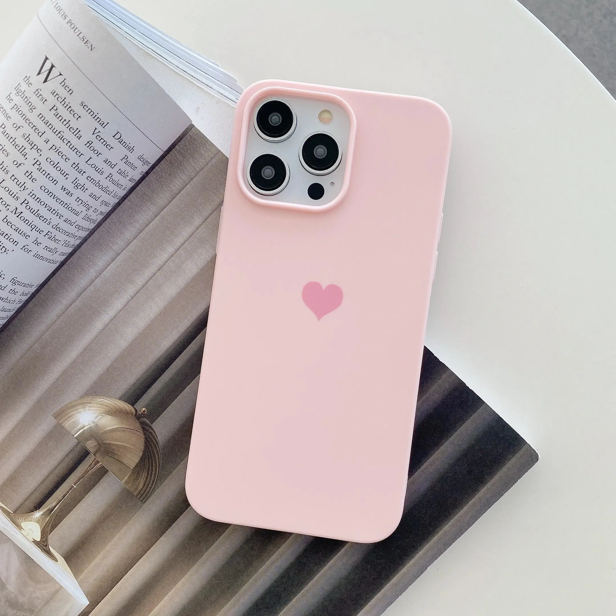 Love Heart Soft Phone Case For iPhone Shockproof Bumper Silicone Back Cover