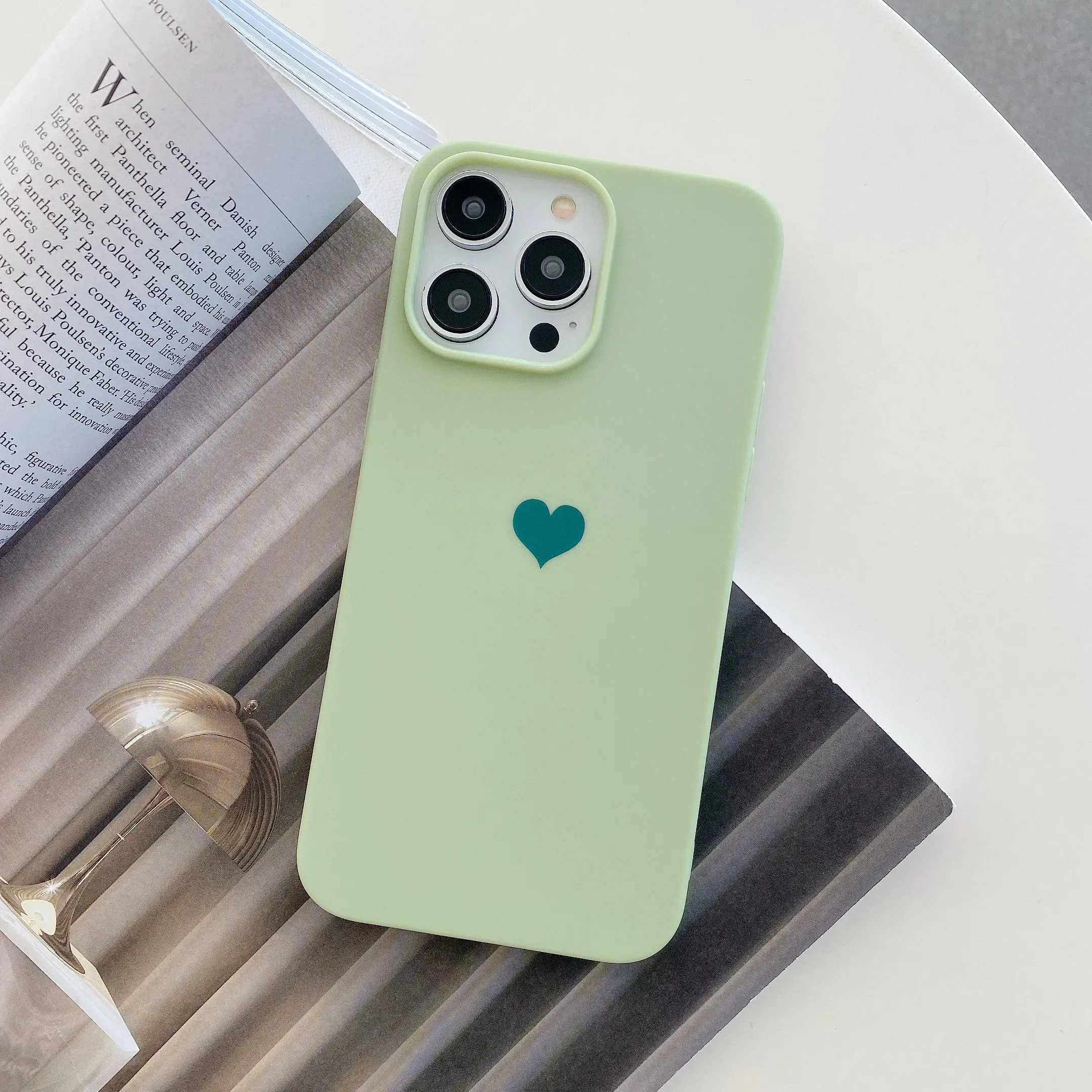 Love Heart Soft Phone Case For iPhone Shockproof Bumper Silicone Back Cover