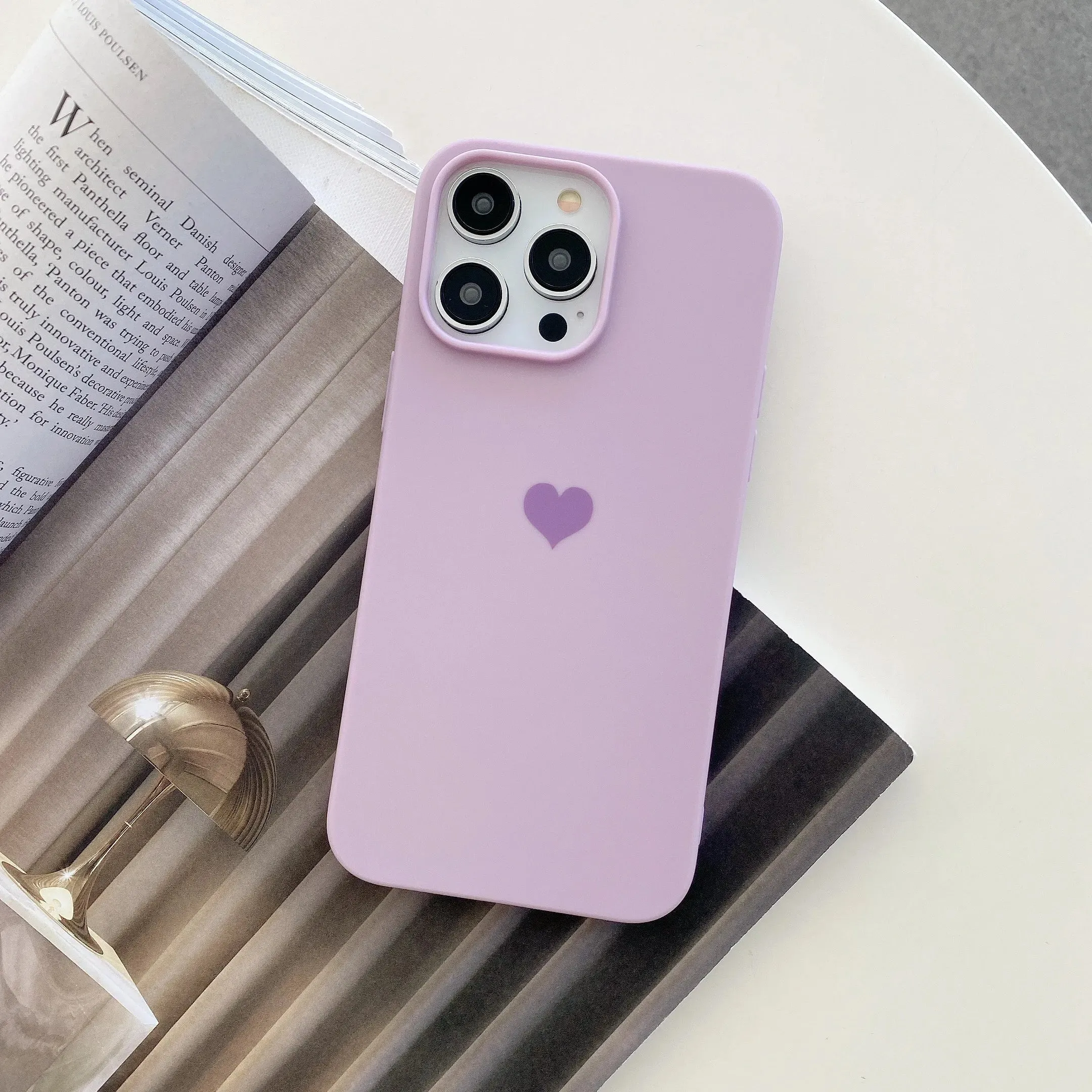 Love Heart Soft Phone Case For iPhone Shockproof Bumper Silicone Back Cover