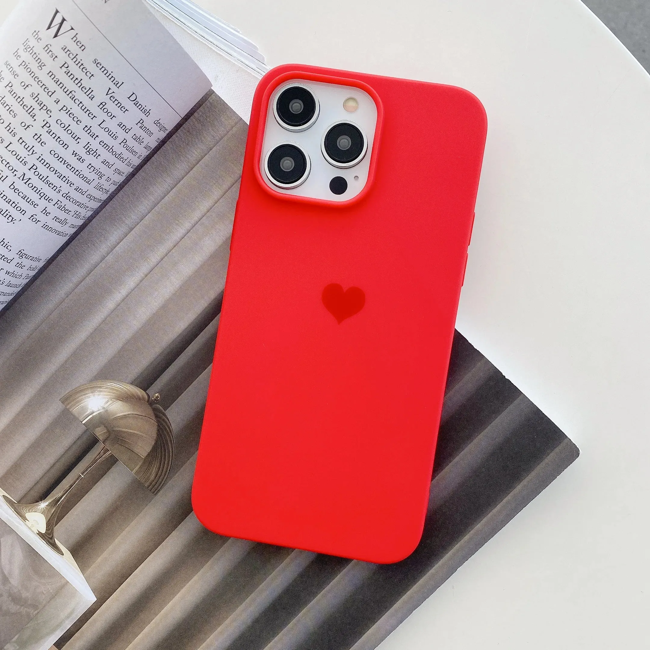 Love Heart Soft Phone Case For iPhone Shockproof Bumper Silicone Back Cover