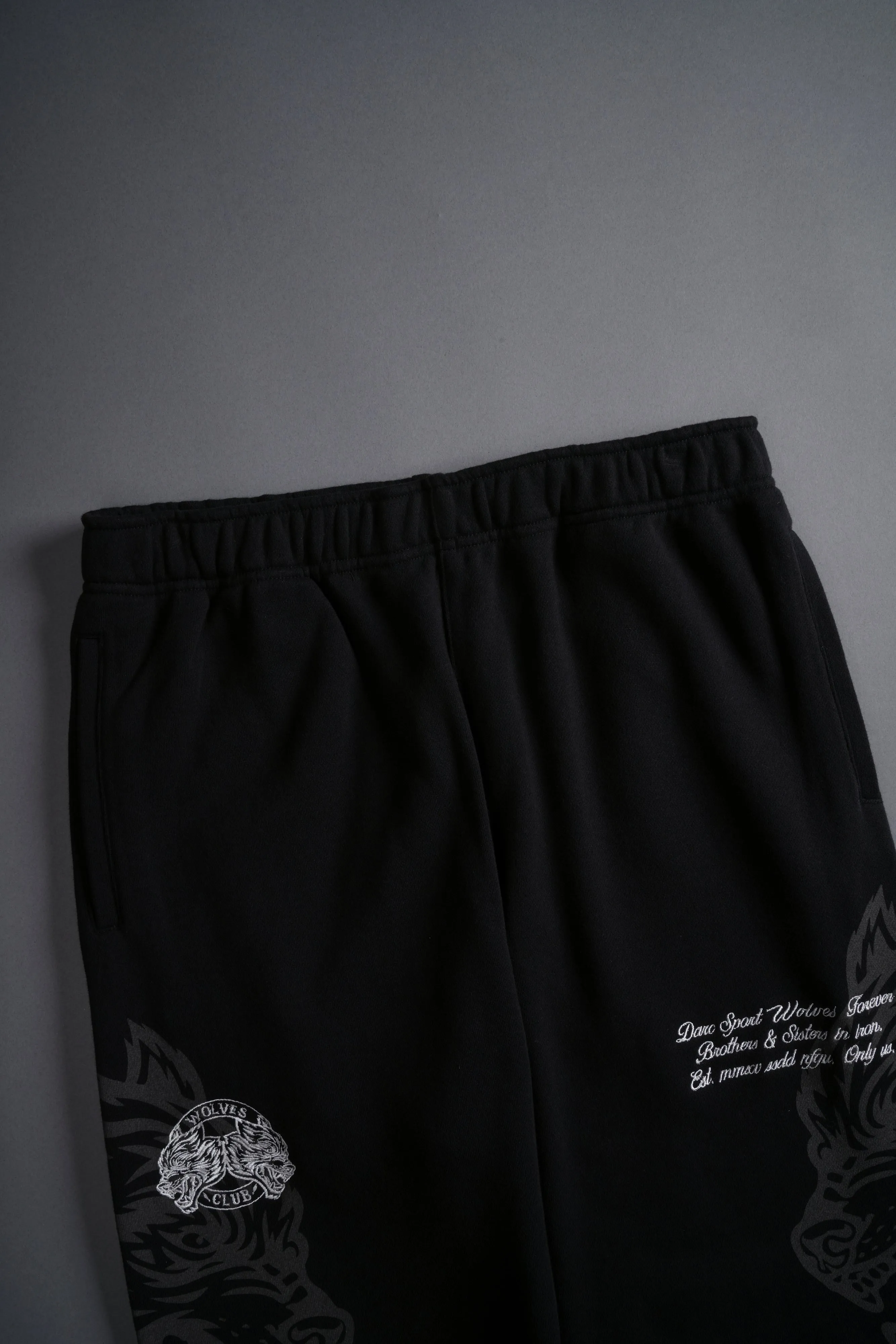 Loyalty Wolf Post Lounge Sweats in Black