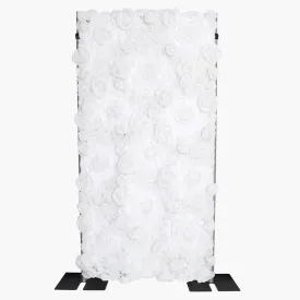 Luxe Roll Up Flower Wall Backdrop 8ft x 4ft - White