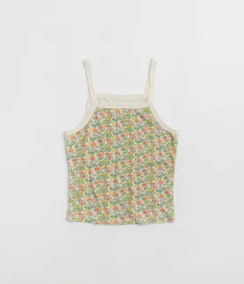 Mollusk Womens Ringer Vest - Green Mushroom