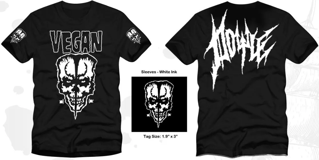 NEW DESIGN “VEGAN” SKULL TSHIRT