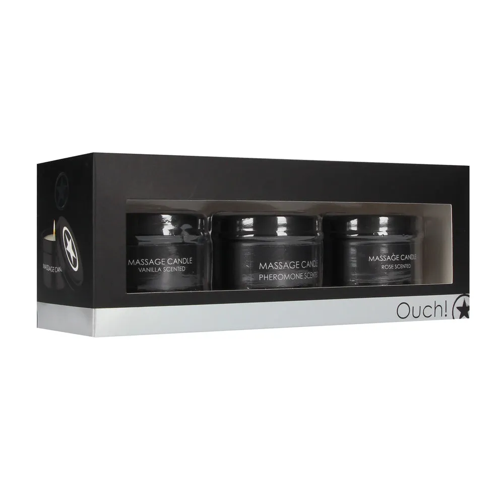 Ouch Massage Candles Set 3 Pieces