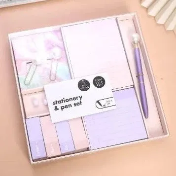 Pearl Love Stationery Set With Sticky Notes