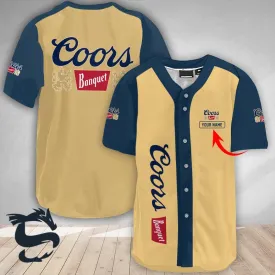 Personalized Classic Love Coors Banquet Baseball Jersey