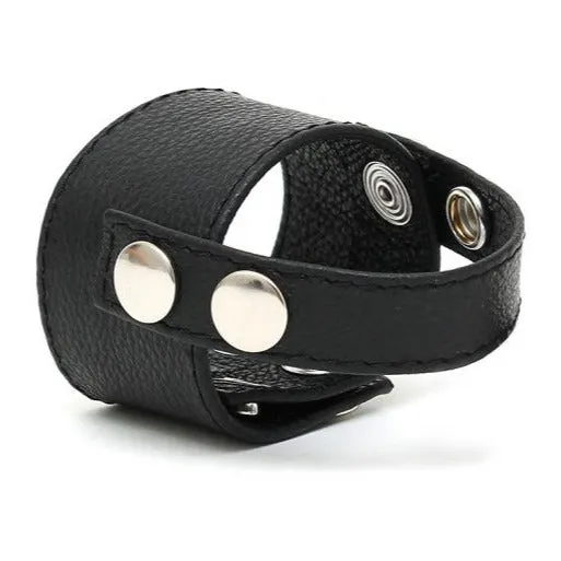 Rimba Leather Cock Ring Strap