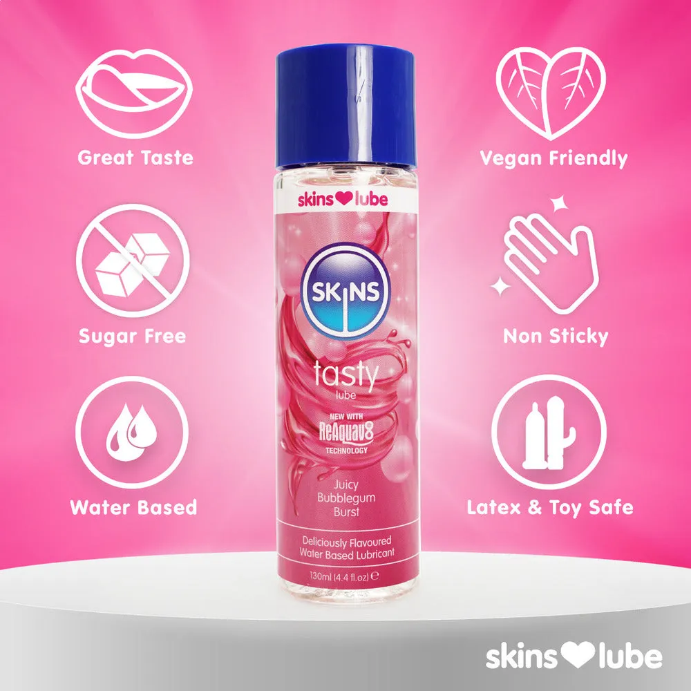 Skins Juicy Bubblegum Burst Water-Based Lubricant 130ml
