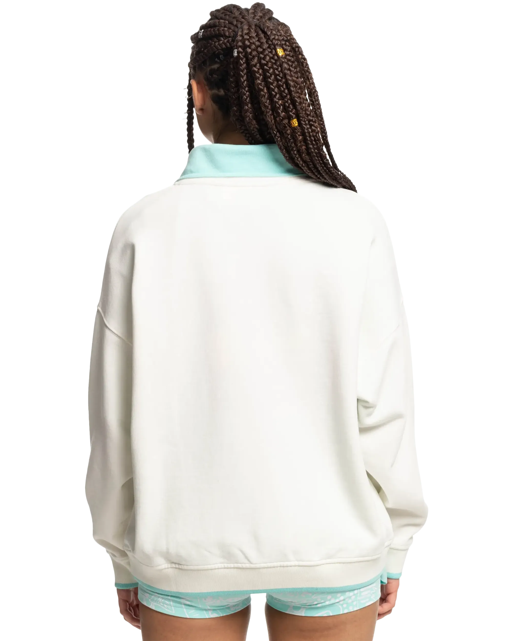 Stranger Things Lenora 1/2 Zip Sweatshirt in Snow White