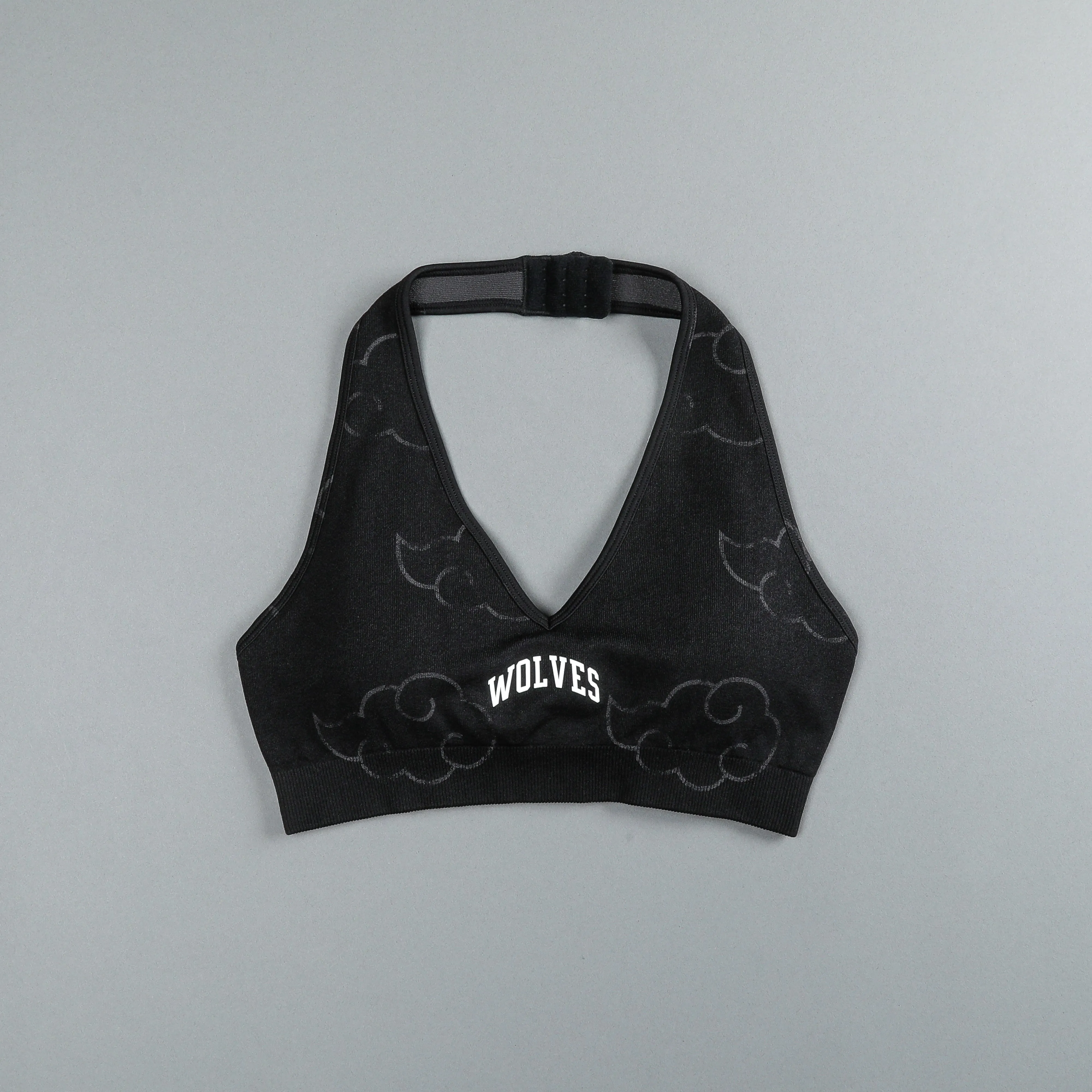 Wolf Cloud Loyalty "Everson Seamless" Halter Bra in Black
