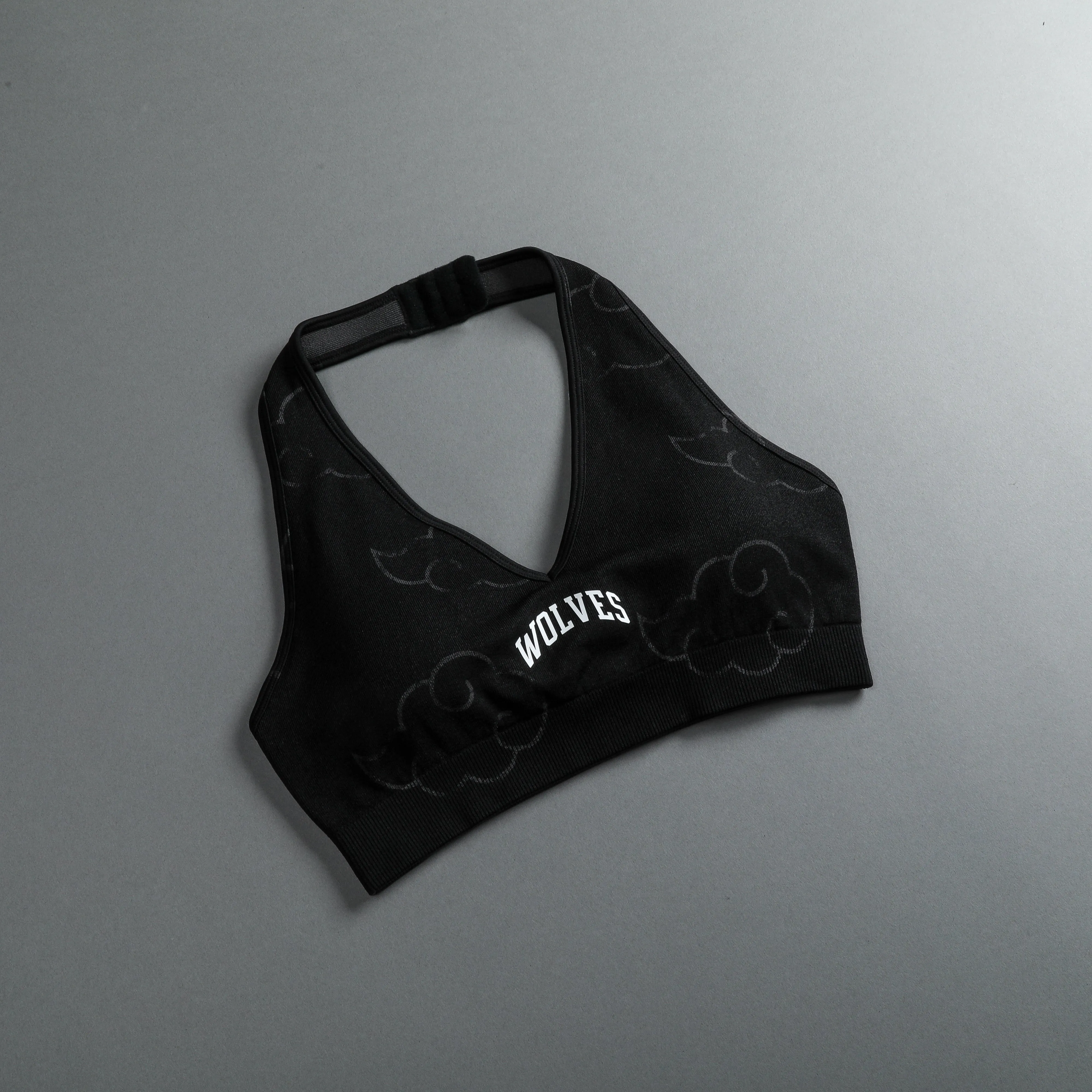Wolf Cloud Loyalty "Everson Seamless" Halter Bra in Black