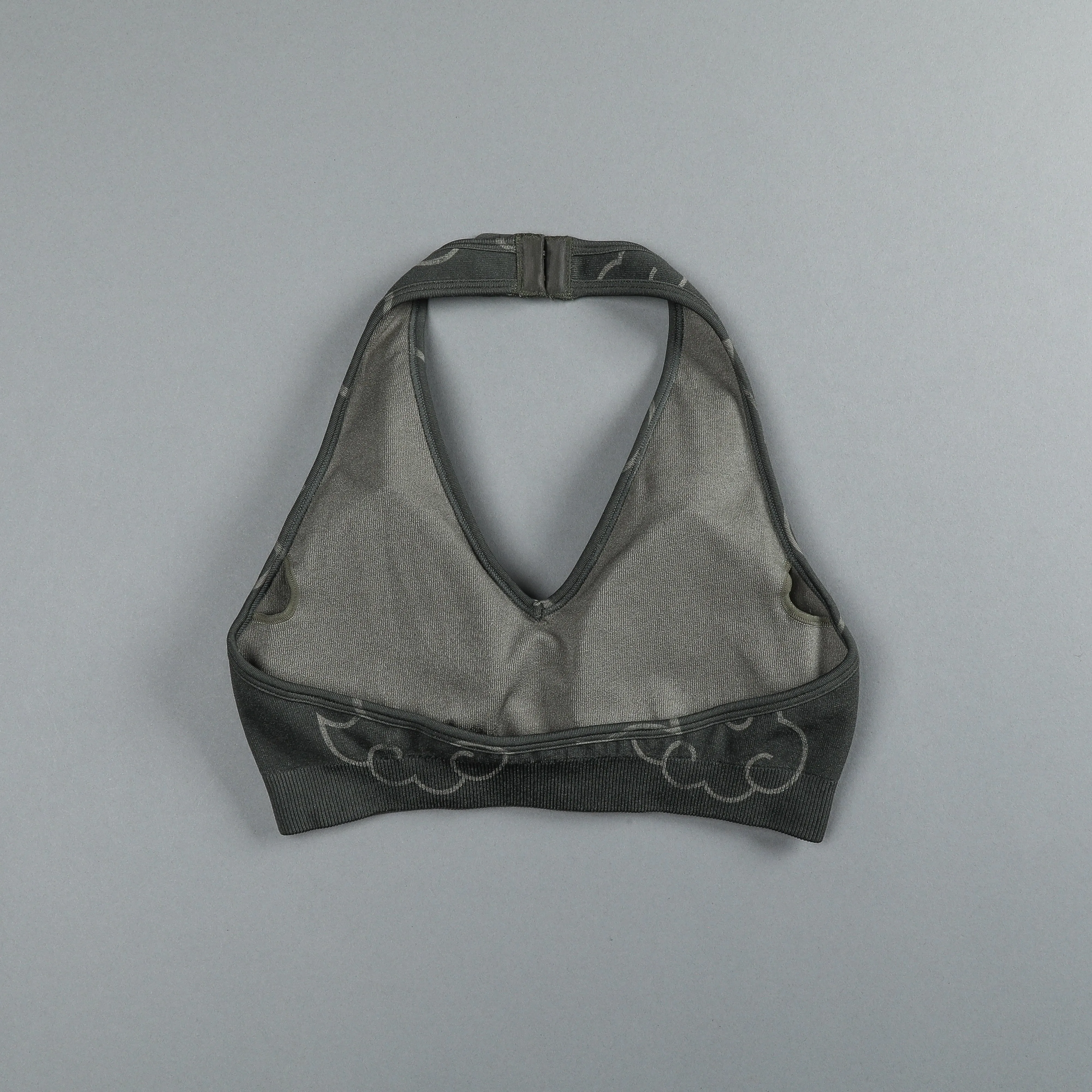 Wolf Cloud Loyalty "Everson Seamless" Halter Bra in Pine Green